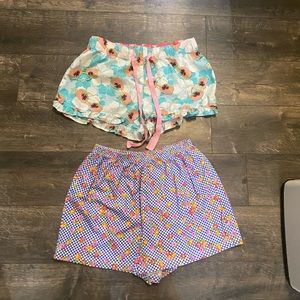 2 Pairs of Sleep Shorts SZ LG & SM